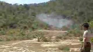 Shooting a Rocket Launcher at a cow Cambodia [upl. by Clabo7]