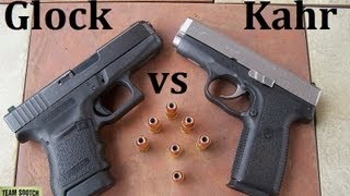 Glock 36 vs Kahr CW45 Pistol Comparison [upl. by Adiel]