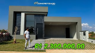 A CASA TÉRREA DOS SONHOS AMBIENTES SUPER INTEGRADOS PISCINA E UMA ÁREA GOURMET INCRÍVEL [upl. by Yllime]