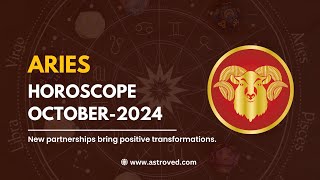 Aries October 2024 Monthly Horoscope Predictions  October 2024 Horoscope  Astrology October 2024 [upl. by Rehpotsirahc867]