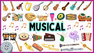 35 Musical Instruments with Sound for Kids  Learn Musical Instruments for Children [upl. by Gordon431]