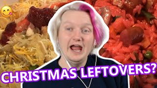 REACTING TO THE WORST CHRISTMAS LEFTOVERS RECIPES [upl. by Cyrille]