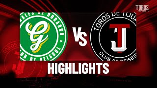 HIGHLIGHTS Generales de Durango vs Toros de Tijuana 05 agosto J3 [upl. by Karine471]