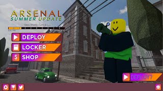 Unlocking all the new summer skins ROBLOX ARSENAL [upl. by Eugenle120]