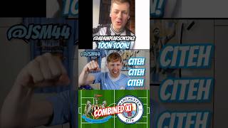 Newcastle vs Man City Combined XI vs AdamPearson1242 shorts [upl. by Lhok982]