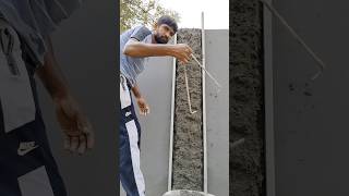 Column plastering skills  plastering skills shorts [upl. by Suoirad]