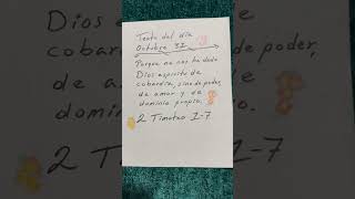 TEXTO DEL DÍA OCTUBRE 31 Biblia Reina Valera 1960 [upl. by Ais]