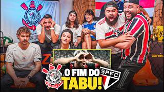 REACT CORINTHIANS 1X2 SÃO PAULO  ACABOU A FARRA E O TABU [upl. by Virgie]