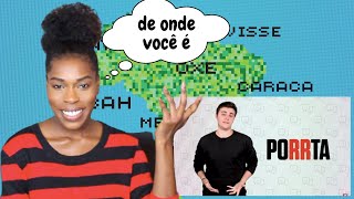 DIFFERENT BRAZILIAN ACCENTS EXPLAINED OS SOTAQUES DO BRASIL REACTION [upl. by Leschen]