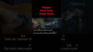 Virgoun  Surat Cinta Untuk Starla Guitar Chords Lyrics shorts [upl. by Thacker]