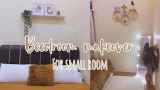 Small bedroom makeover  makeover kamar minimalis low budget  bedroom aesthetic simple 2020✨ [upl. by Eraste]