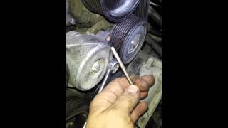 Mercedes ML 320 W164 Belt replacement [upl. by Sikorski167]