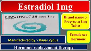 Progynova 1mg Tablet  Bayer Zydus  Female sex hormone [upl. by Menendez570]