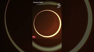 Solar Eclipse 2023 Texas Moment of Ring of Fire totality captured on NASA stream in Kerrville [upl. by Burrow]