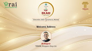 Welcome Address by BS Nagesh Founder  TRRAIN Chairman  Shoppers Stop Ltd [upl. by Amek29]