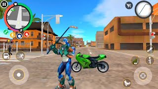 Rope Hero Vice Town Game  Secret Mission Target New York Town Police  Long Fight With Army Camp [upl. by Atilem75]