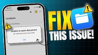 How To Fix File Not Opening On iPhone  Downloaded File Not Opening in iOS 18 [upl. by Allen]