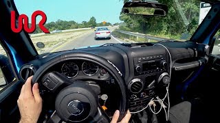 2017 Jeep Wrangler Unlimited Manual  Tedward POV Test Drive Binaural Audio and Puppy [upl. by Ekyt]