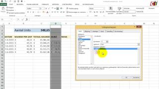 Aandelen analyseren in Excel 1 [upl. by Hanikahs]