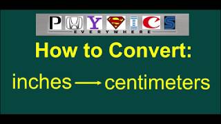 How to Convert inches to cm EASY [upl. by Capps]