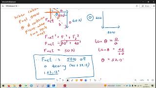 Vectors intro Fnet and then Fequilibriant [upl. by Aonian]