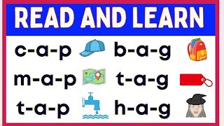 Reading Short Sound  Aa   Develop Reading and Vocabulary Skills  Grade 1 and Preschool [upl. by Roslyn538]