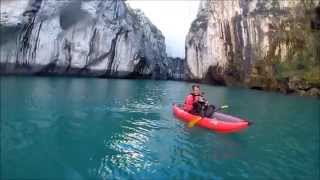 TEST DU KAYAK GONFLABLE TWIST 1 GUMOTEX [upl. by Morra]