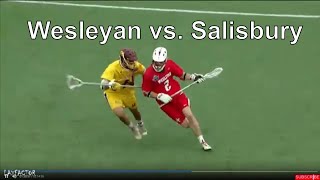 Wesleyan vs Salisbury Lacrosse Highlights 2018 NCAA D3 Lacrosse Tournament Finals [upl. by Uela861]