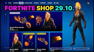 NEJLEPŠÍ FORTNITE SHOP 2910😱🤑  GHOST RIDER A STRANGER THINGS😎 [upl. by Aihsenek]