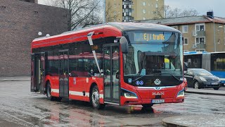 Linje 118 RissneSpånga station med Keolis 4663 [upl. by Haidebej]