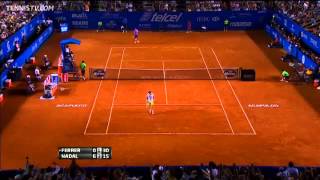 Nadal Trumps Ferrer With Hot Shot Lob [upl. by D'Arcy]