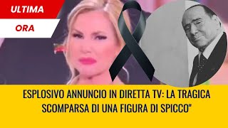 Emozioni in diretta su Canale 5 Federica Panicucci e Francesco Vecchi scossi da una tragica notizia [upl. by Deming]