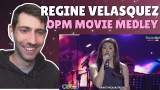 Regine Velasquez  Iconic Filipino Movie Theme Songs  REACTION [upl. by Aihsel76]