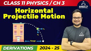 Horizontal Projectile Motion Derivations  Class 11 Physics Important Topics  2024 25 [upl. by Emorej]