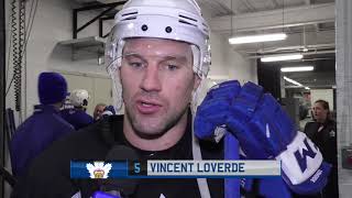 Marlies Practice Vincent LoVerde  April 16 2019 [upl. by Nelhsa371]