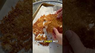 Crispy Rice 🍚  Easy Crunchy Topping Recipe [upl. by Arne]