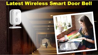 Wireless Welcome Alarm Doorbell Store Shop Entry Motion Sensor Infrared Detector Induction Door Bell [upl. by Nerrot]