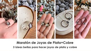 3 Diseños de Joyas de Plata y Cobre Maratón Tutorial Joyas de Plata y Cobre Clases de Orfebrería [upl. by Lien981]