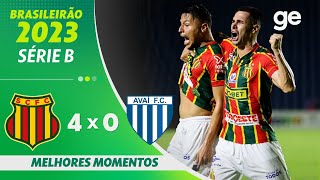 SAMPAIO CORRÊA 4 X 0 AVAÍ  MELHORES MOMENTOS  37ª RODADA BRASILEIRÃO SÉRIE B 2023  geglobo [upl. by Aridni61]