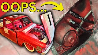 Grinder MISHAP puts us back under the hotrod mini truck [upl. by Benton]