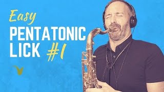 Easy Pentatonic Lick for Saxophone [upl. by Shirlene]