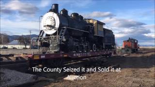 Steam Engine Loaded on Flat Car to get shipped to Ohio [upl. by Annael]