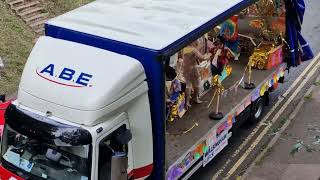 Ledbury Carnival 2024 Procession from Primary School Bridge Official [upl. by Mosi]