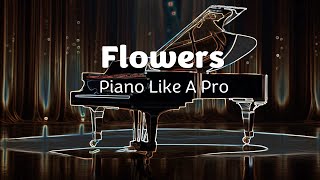 Miley Cyrus  Flowers  Beautiful piano rendition pianocover [upl. by Attehcram]