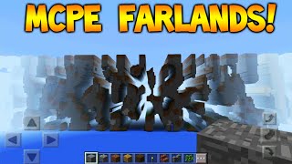 FARLANDS IN MCPE  Minecraft Pocket Edition Farlands Tutorial How To Get There MCPE 0150 [upl. by Phonsa]