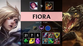 Fiora Top vs Renekton Triple Kill Godlike  EUW Master Patch 1418 [upl. by Lrae]