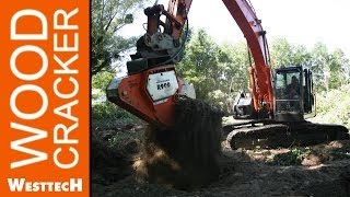 WESTTECH Woodcracker R900 auf Hitachi Zaxis 225 [upl. by Jonis693]