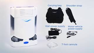 Caire FreeStyle Comfort Portable Oxygen Concentrator Features Video [upl. by Nnav]