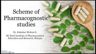 Pharmacognosy Chpt 4  Scheme of Pharmacognostic Studies  FY DPharm ER2020  Nirali Prakashan [upl. by Claudius]