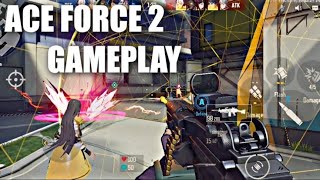 ACE FORCE 2 Gameplay Valorant Mobile clone [upl. by Pelpel897]